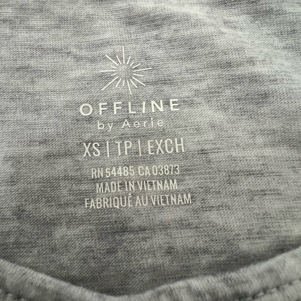 Aerie Gray Graphic Tank Top - Picture 3 of 5